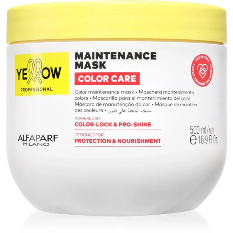 Yellow Professional Color Care Maintenance Mask Maske für gefärbtes Haar 500 ml