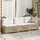 vidaXL Gartensofa 3-Sitzer Loungesofa beige