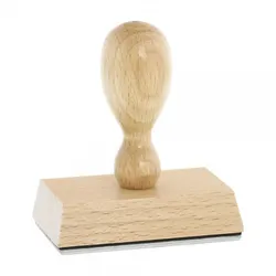 Holzstempel (70x40 mm - 8 Zeilen)