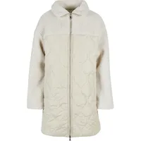 URBAN CLASSICS Oversized Sherpa Quilted Mantel Soft Seagrass / White Sand 4XL