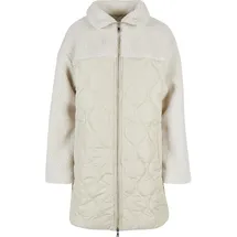 URBAN CLASSICS Oversized Sherpa Quilted Mantel Soft Seagrass / White Sand 4XL