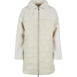 URBAN CLASSICS Oversized Sherpa Quilted Mantel Soft Seagrass / White Sand 4XL