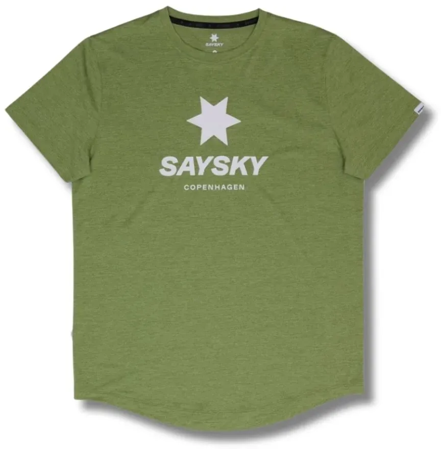 Saysky Herren Logo Combat T-Shirt grün