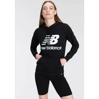 New Balance »NB ESSENTIALS STACKED LOGO HOODIE«, schwarz