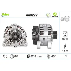Generator VALEO 440277 für Citroën Peugeot Berlingo First Partner