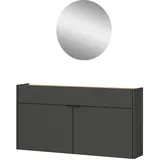 Germania Ameca Garderoben-Set 110x22x200 grau