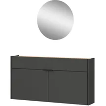 Germania Ameca Garderoben-Set 110x22x200 grau