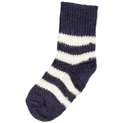 Kinder Ringelsocke - 23-24 jeans-natur
