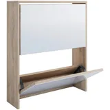 VCM Mid.you Schuhkipper Honigeiche 63x73x17 cm Garderobe, Schuhaufbewahrung, Schuhkipper