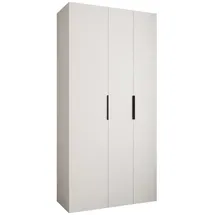 abiks möbel Drehtürenschrank COMO 120 x 245,5 x 50 cm Schwarz/Weiß
