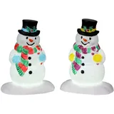 Lemax 24965 Christmas Village Accessory: Holly Hat Snowman (Set of 2)