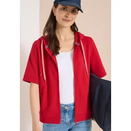 Cecil Damen, Kurzarm Sweatjacke mit Kapuze - M