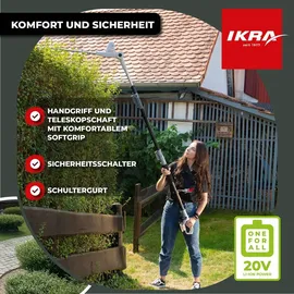 IKRA ICPH 2040 / 20 cm inkl. Akku 20V, Ladestation, Pflegespray & Schultergurt