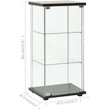 vidaXL Vitrine 42,5 x 36,5 x 86 cm Schwarz
