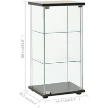 vidaXL Vitrine 42,5 x 36,5 x 86 cm Schwarz
