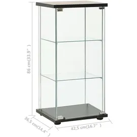 vidaXL Vitrine 42,5 x 36,5 x 86 cm Schwarz