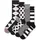 Happy Socks 4er Pack Socken Schwarz/Weiß 36-40