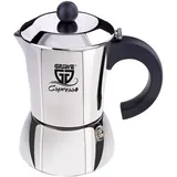 Gräwe Espressokocher 10 Tassen Silber