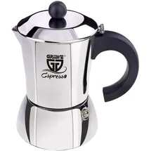 Gräwe Espressokocher 10 Tassen Silber