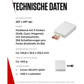 Canon Selphy QX20 weiß