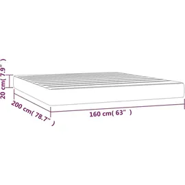 vidaXL Taschenfederkernmatratze 160 x 200 cm
