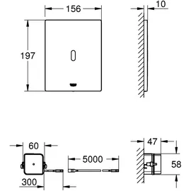 Grohe Infrarot-Elektronik Tectron Skate weiß, UP, für WC-Spülkasten