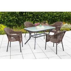 Garten-Essgruppe MERXX "Ravenna", braun, Sitzmöbel-Sets