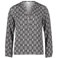 Cartoon Casual-Bluse mit Muster Blue/Rosé,38 | 38