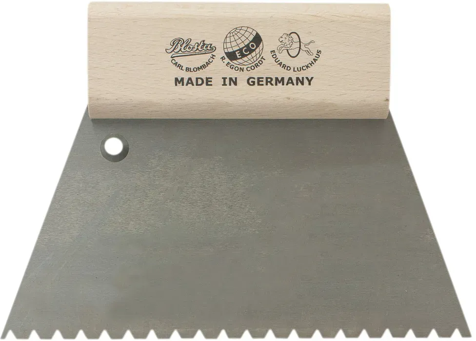 Dönges Zahnspachtel 180 mm, Zahnung B6, Zahnabstand 4,1 mm, Zahntiefe 3,6 mm