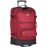 Cabaia Soft Suitcase Essentials Trolley M 2-Rollen 67 cm / 75 l rot/braun