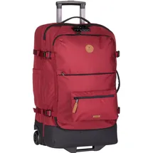Cabaia Soft Suitcase Essentials Trolley M 2-Rollen 67 cm / 75 l rot/braun
