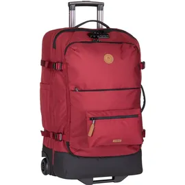 Cabaia Soft Suitcase Essentials Trolley M 2-Rollen 67 cm / 75 l rot/braun