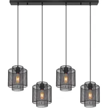 GLOBO Gitter 4-flg. 98 cm rund schwarz Metall