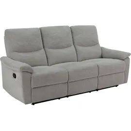 Home Affaire 3-Sitzer HOME AFFAIRE, grau (hellgrau), B:207cm T:91cm, Sofas, 105-150 Relax- und Liegeposition, Federkernpolsterung