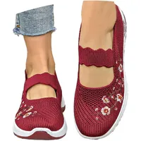 Generisch Orthopädische Schuhe Damen, Walkingschuhe Sommerschuhe Sommer Weite H Damenschuhe Gesundheitsschuhe Breite Füße Leicht Barfußschuhe Barfussschuhe Atmungsaktive Elegant Und Bequem Laufschuhe - 40 EU
