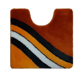 WC-Vorleger Savona 55 x 60 cm Polyacryl Orange Terrakotta