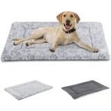 Hundebett Waschbar Flauschig Weich Warm XXL Grau 121 * 76cm