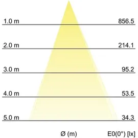 Brumberg 10106103 LED-Wandleuchte 9 W Silber