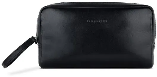 bugatti Romano Kulturbeutel Leder 25 cm  schwarz