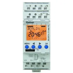 Theben 1714100 Reiheneinbau-Zeitschaltuhr, astronomisch, 24V, 2 TE SELEKTA 171 top2 RC 24V