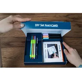 Schneider Postkarten weiß DIY Set, 1 Set