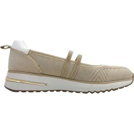 Marco Tozzi Damen Slipper mit Riemen Bequem, Beige 41 EU