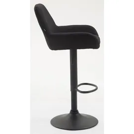 CLP 2er Set Barhocker Braga Stoff schwarz schwarz