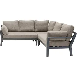 LC Garden Avena Speiseloungeset 3-tlg. Anthrazit/Braun - Grau
