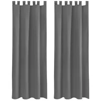 BestLivings 2er Set Dekoschal Ellen,Schlaufe, inkl. Raffhalter & Hacken
