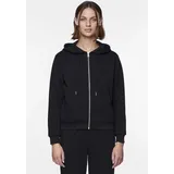 Pieces Kapuzensweatshirt "PCCHILLI LS ZIP HOODIE NOOS BC", Damen, Gr. XS, schwarz, Sweatware, Obermaterial: 60% Baumwolle, 40% Polyester, unifarben, regular fit normal, ohne Ausschnitt, Rippbündchen, Sweatshirts