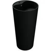 Doporro - freistehendes Standwaschbecken bth: 45x45x90cm Colossum35 matt schwarz,