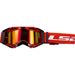 LS2 Aura Pro iridium Crossbrille - schwarz-rot