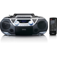 Lenco SCD-720SI Boombox DAB+, FM, CD, Kassette, USB, BT, Fernbedienung