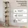 K-Möbel Glasvitrine C1014 176 x 37 x 33 cm Braun